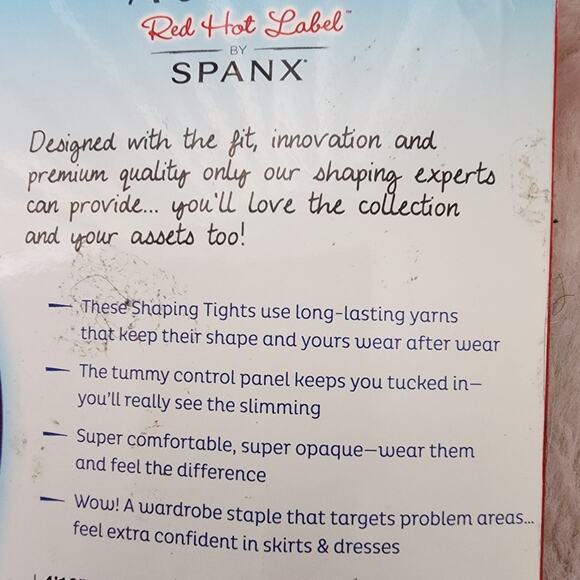 Spanx Red Hot Opaque Shaping Tights High-Waist Brown Plus Size 7/G NWT - Picture 6 of 8